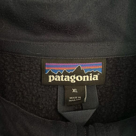 Men’s Patagonia xL Rib Knit Better Sweater Navy Quarter Zip Like New - Picture 3 of 6